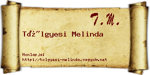 Tölgyesi Melinda névjegykártya
